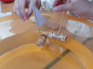 ヨットが浮いた！