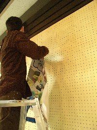 やすみん作業中